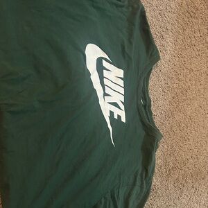 Nike Forest Green Tee with White Logo